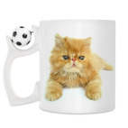 Кружка с футбольным мячиком