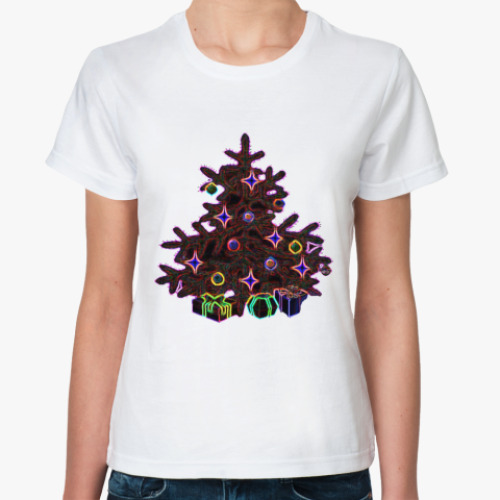 Классическая футболка с принтом   "НГ"