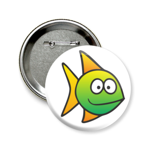 Значок 58мм Рыбка