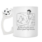 Кружка с футбольным мячиком