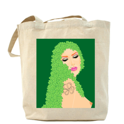 Сумка шоппер с принтом Ирландка