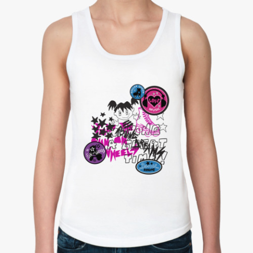 Женская майка с принтом Выделяйся!