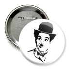 Значок 75 мм Чарли Чаплин