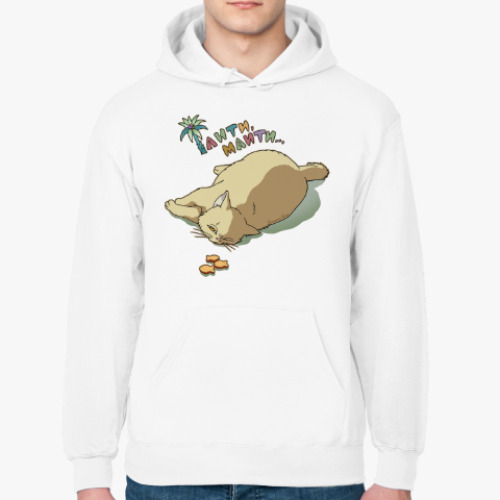 Толстовка худи с принтом  «Таити-Маити'