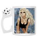 Кружка с футбольным мячиком