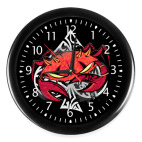 Настенные часы (с цифрами) Краб Мэрино