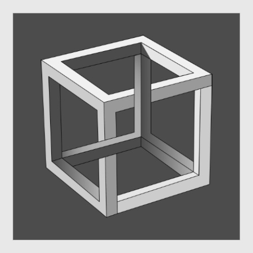 Постер Невозможный Куб 3D
