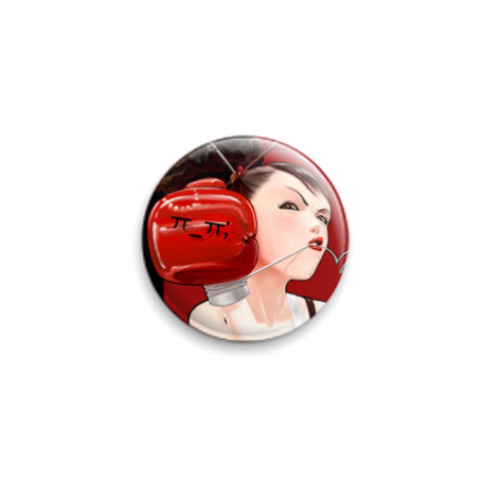 Значок 25мм  'А в глаз?'