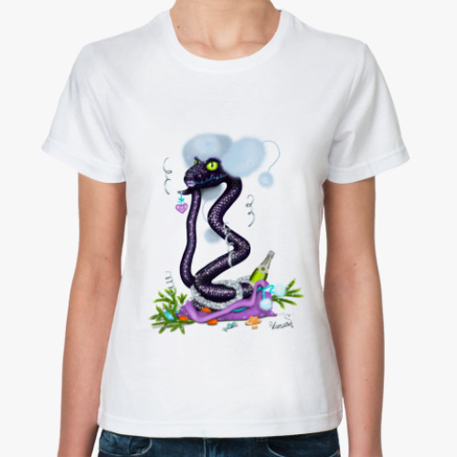 Классическая футболка Snow Snake