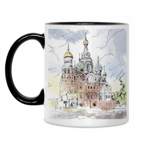 Кружка с принтом Собор Спас-на-Крови