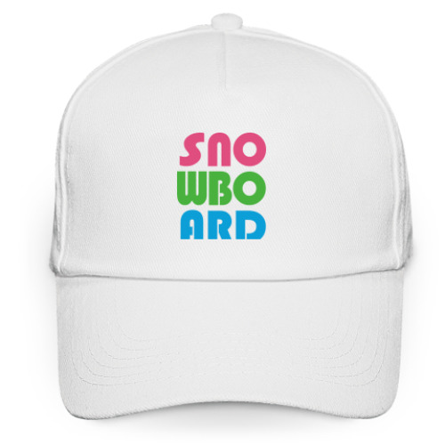 Кепка бейсболка с принтом   sno