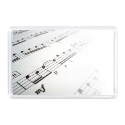 Магнит с принтом Ноты