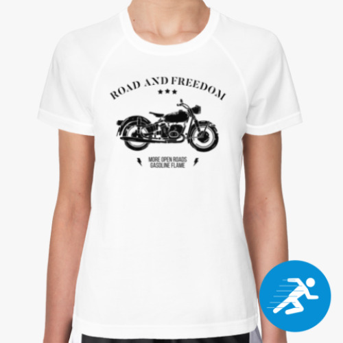 Женская спортивная футболка Король дорог (мотоцикл)