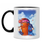 Кружка двухцветная