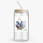 Банка с бамбуковой крышкой