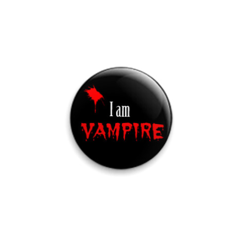 Значок 25мм с принтом  Vampire
