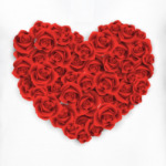 Сердце из роз