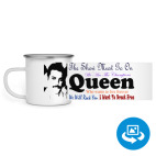 Кружка металлическая белая (круговая запечатка)