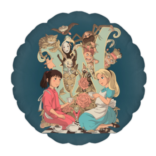 Подушка Wonderland Alice and Chihiro