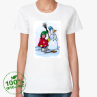 Женская футболка органик