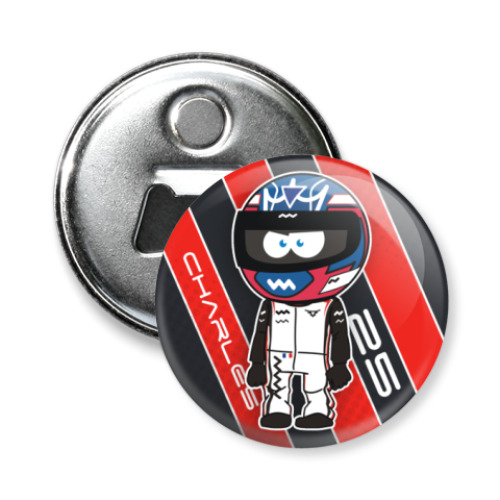 Магнит-открывашка с принтом CHARLES