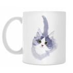 Котик, акварель