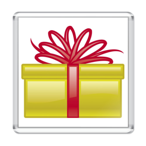 Магнит с принтом подарк