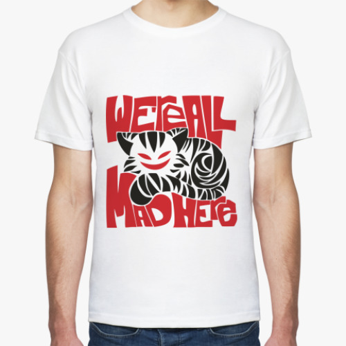 Футболка с принтом Чеширский Кот