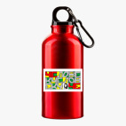 Металлическая бутылка 400 мл UV-DTF