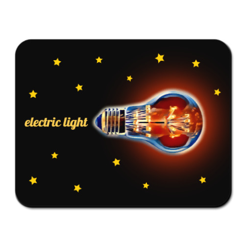 Коврик для мыши с принтом Electric light