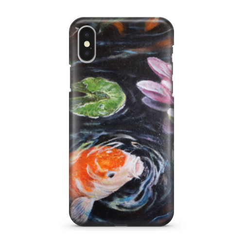 Чехол для iPhone X Золотая рыбка