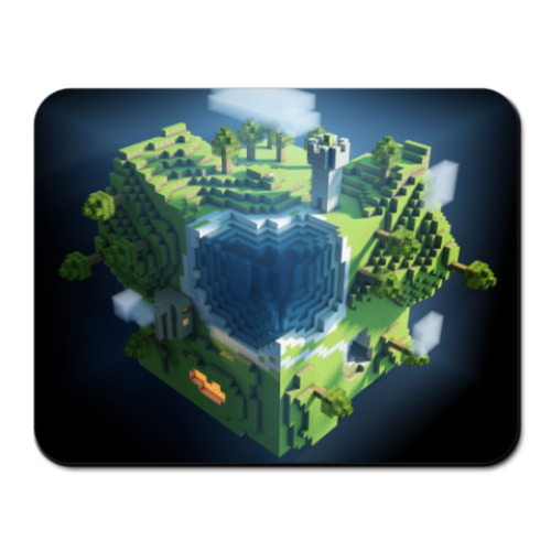 Коврик для мыши с принтом  Кубический мир