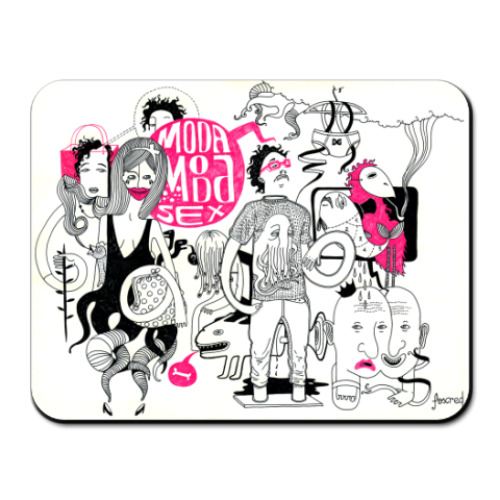 Коврик для мыши с принтом мода