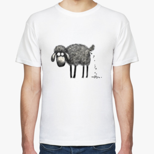 Футболка с принтом 'Овца'