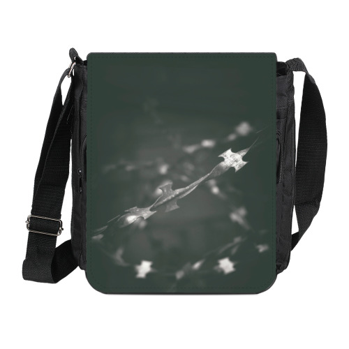 Сумка на плечо (мини-планшет) с принтом "Проволока"