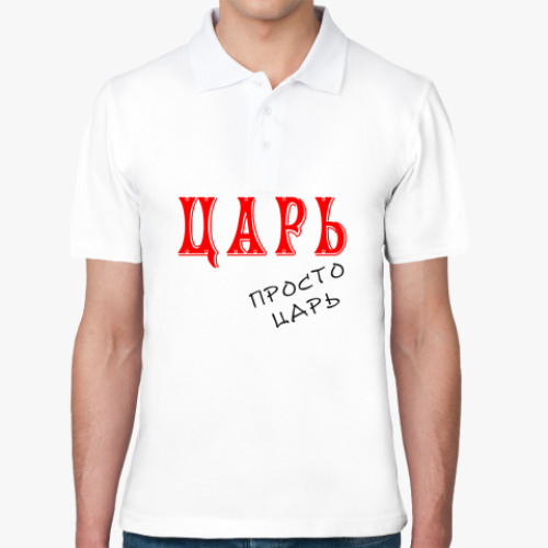 Рубашка поло с принтом Царь