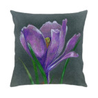 Ручной рисунок цветок крокус