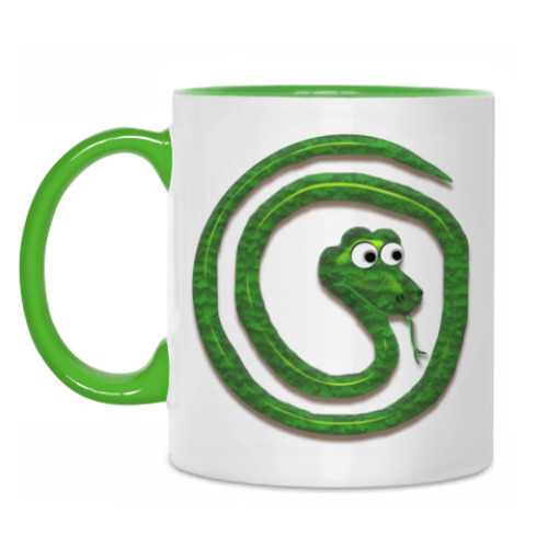 Кружка Зеленый удавчик