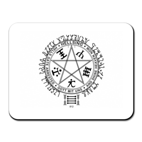 Коврик для мыши с принтом  hellsing