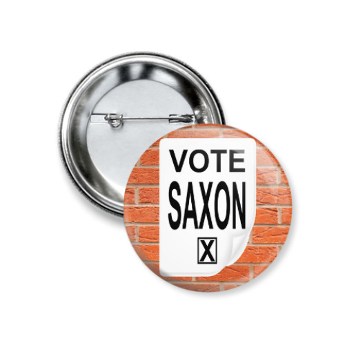 Значок 37мм Vote Saxon