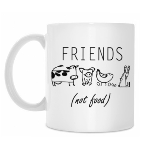Кружка FRIENDS (NOT FOOD)