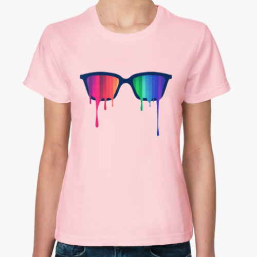 Женская футболка Хипстер: очки