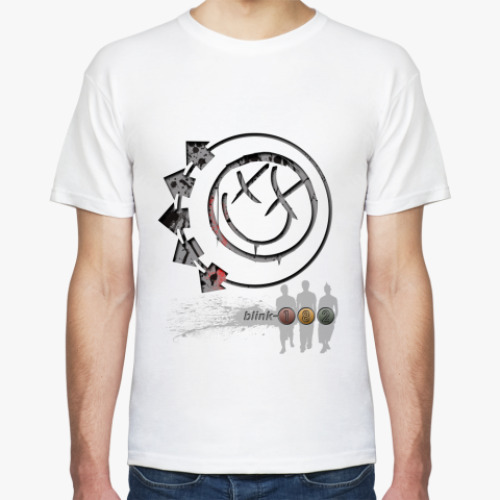 Футболка с принтом Smiley Blink 182