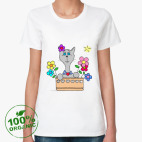 Женская футболка органик