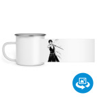 Кружка металлическая белая (круговая запечатка)