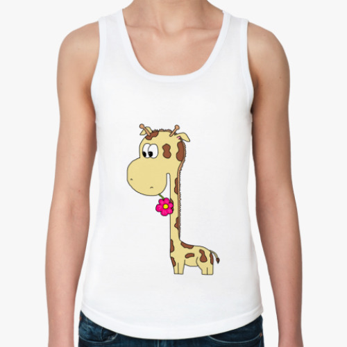 Женская майка с принтом  Жираф