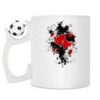Кружка с футбольным мячиком