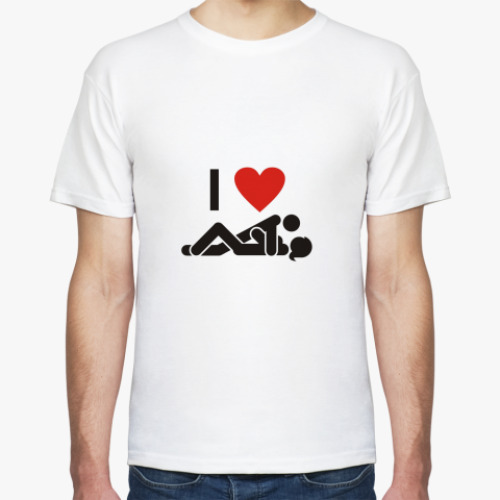 Футболка с принтом I Love Sex