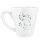 Кружка латте (360 мл) девушка с голубыми глазами