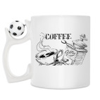 Кружка с футбольным мячиком